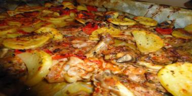 Fırında Tavuk Pirzola Patates